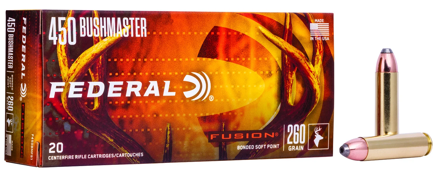 Federal .450 Bushmaster 260gr BONDED Brass – 20rd