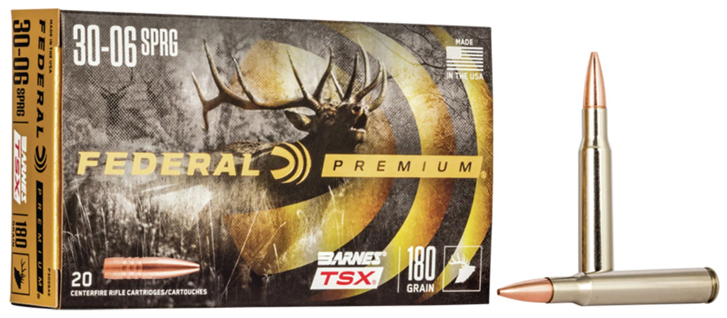 Federal .30-06 Springfield 180gr TSX Brass – 20rd