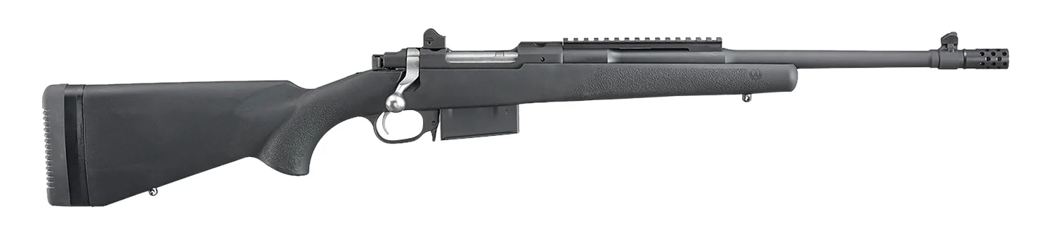 Ruger 6841 Scout 350 Legend 5+1 16.50" Matte Black Threaded Barrel, Picatinny Rail Steel Receiver, Black Synthetic Adj LOP Stock