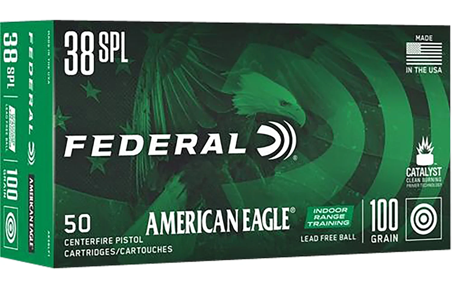 Federal .38 Special 100gr FMJ Brass – 50rd