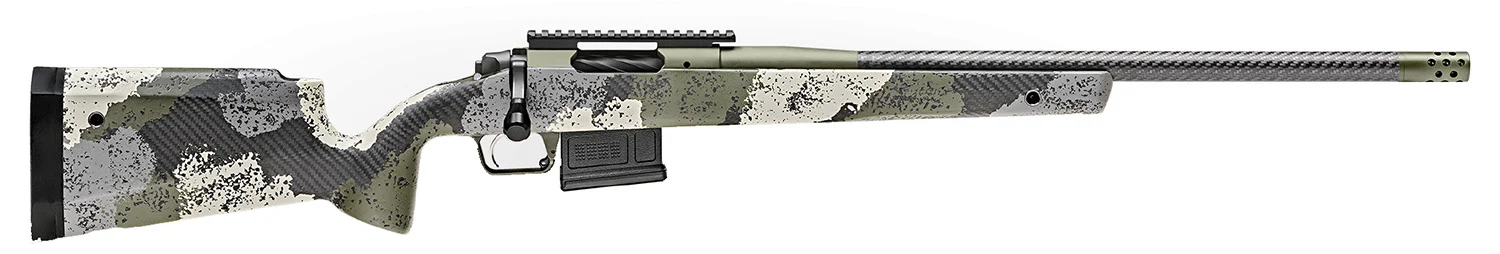 Springfield Armory BAW92265CMCFG 2020 WayPoint 6.5 Creedmoor 5+1 22" CF Evergreen Camo Hybrid Profile w/M-LOK Stock Mil-Spec Green Cerakote Right Hand