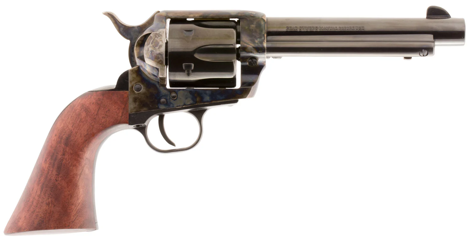 TRADITIONS Sat73048 1873 Froniter 357 Mag 6rd 5.50" Blued Cylinder & Barrel Color Case Hardened Steel Frame Walnut Grip
