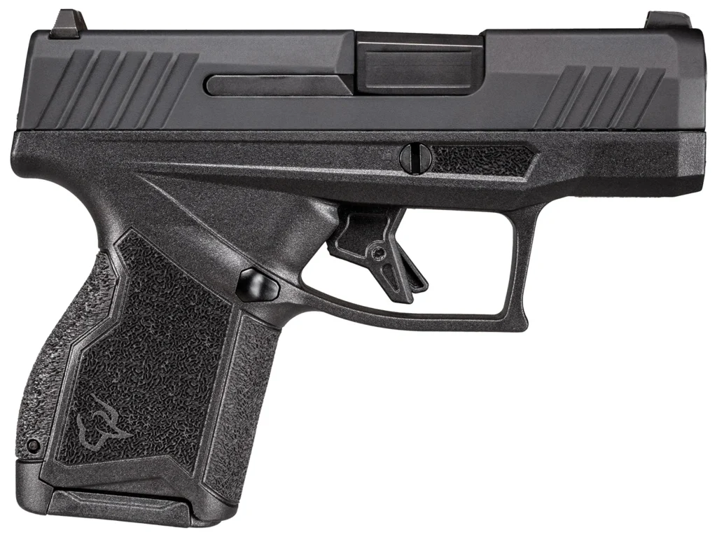 Taurus 1GX4M93110 GX4  Micro-Compact 9mm Luger 10+1 3.06" Satin Black DLC Barrel, Black Nitride Serrated Slide, Matte Stainless Steel Frame, Black Polymer w/Interchangeable Backstrap Grip Right Hand