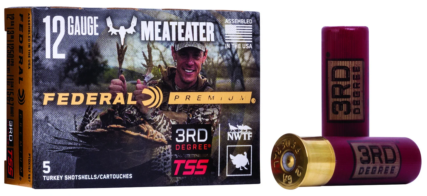 FEDERAL Ptdx157567 Premium 3rd Degree 12gauge 3" 1 3/4oz 5/6/7shot 5 Per Box/50 Case