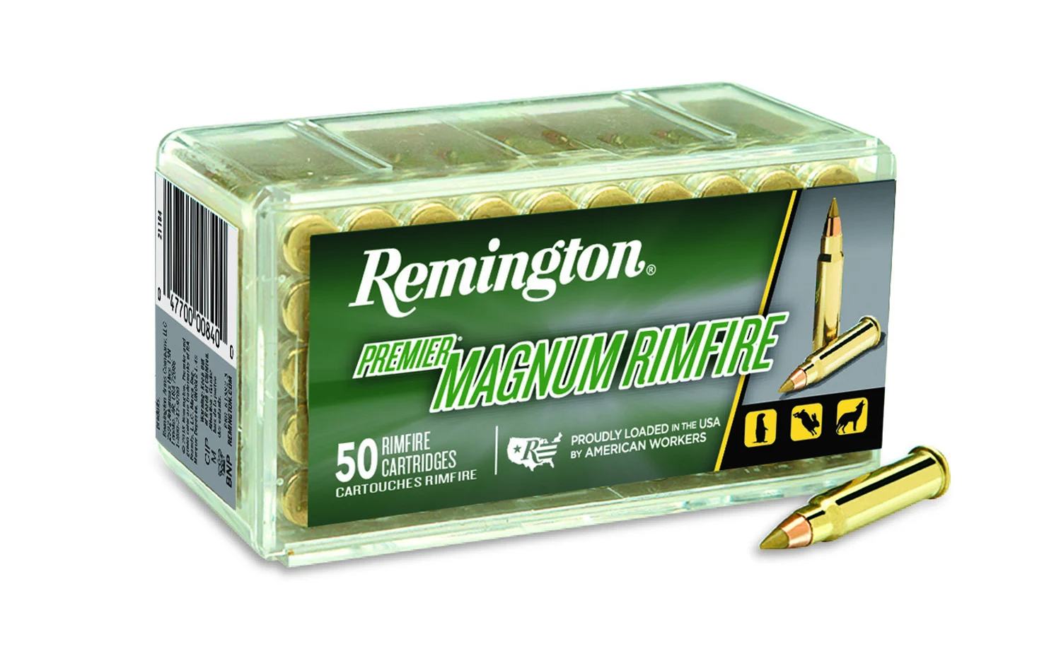 Remington .17 HMR 17gr JHP Brass – 50rd