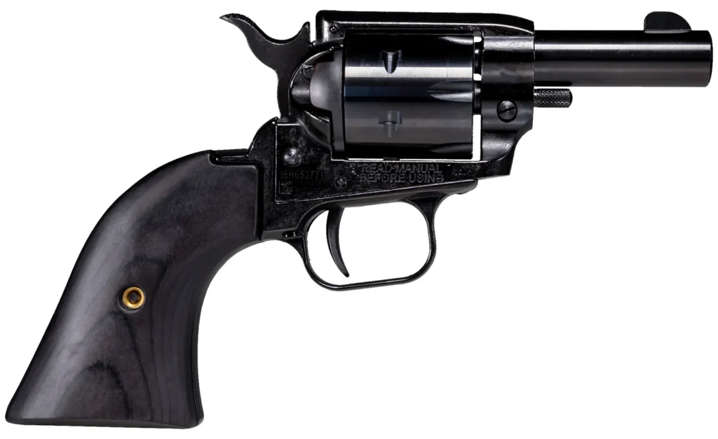 Heritage Mfg BK22B2BBK Barkeep  22 LR 6 Shot, 2.68" Black Oxide Steel Barrel, Black Oxide Zinc Alloy Frame, Black Oxide Cylinder, Black Laminate Grip, Manual Safety, Exposed Hammer