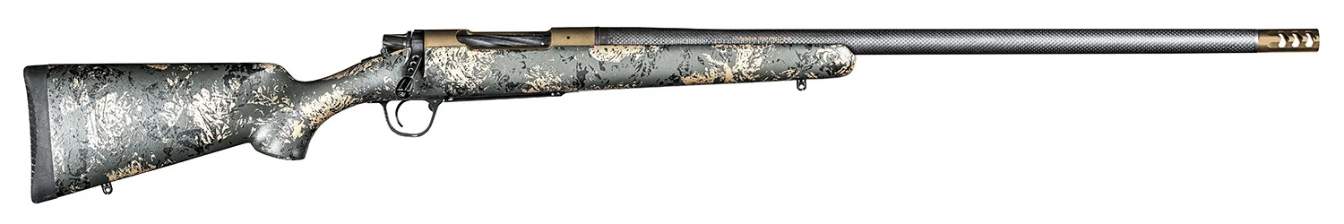 CHRISTENSEN Arms 8010619000 Ridgeline Fft 6.5-284 Norma 4+1 22" Carbon Fiber/threaded Barrel, Burnt Bronze Cerakote, Green With Black/tan Accents Stock