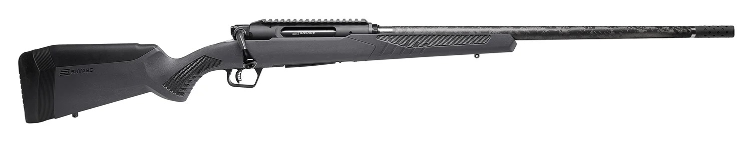 SAVAGE Arms 57895 Impulse Mountain Hunter 6.5 Creedmoor 4+1 22" Carbon Fiber Threaded Barrel, Black Aluminum Receiver W/picatinny Rail, Gray Accustock Synthetic Stock, Ambidextrous