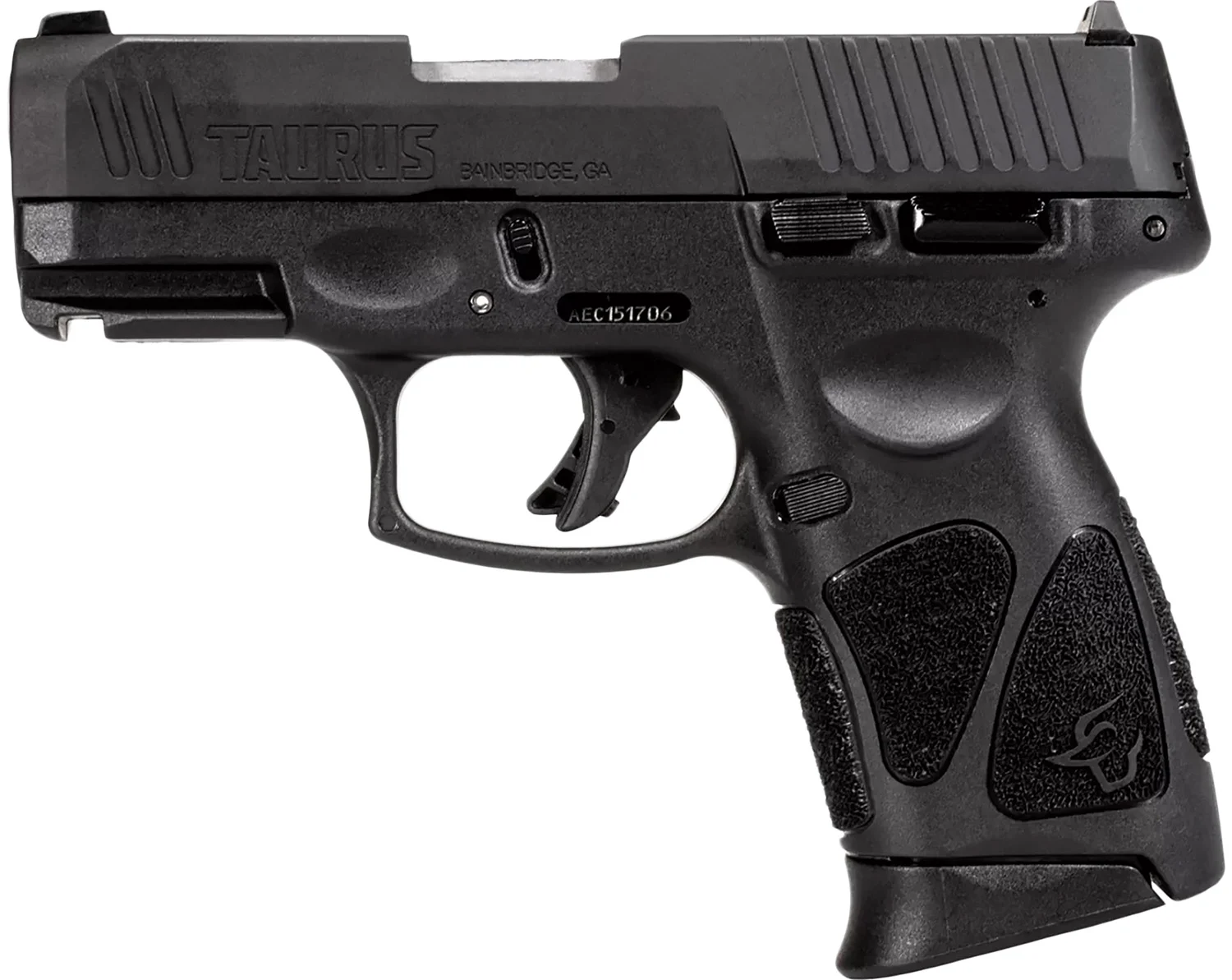 Taurus 1G3C4031 G3C Compact Frame 40 S&W 10+1 3.26" Matte Stainless Steel Barrel, Matte Black Tenifer Serrated Steel Slide, Black Polymer Frame w/Picatinny Rai,l Black Polymer Grip, Right Hand
