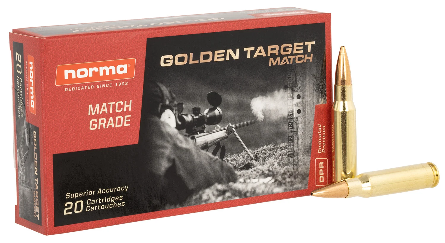 Norma .308 Winchester 168gr BTHP Brass – 20rd