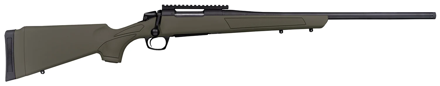CVA CR3902G Cascade 270 Win 4+1 24" Black Cerakote Steel Threaded Barrel, Black Cerakote Receiver, OD Green Synthetic Stock
