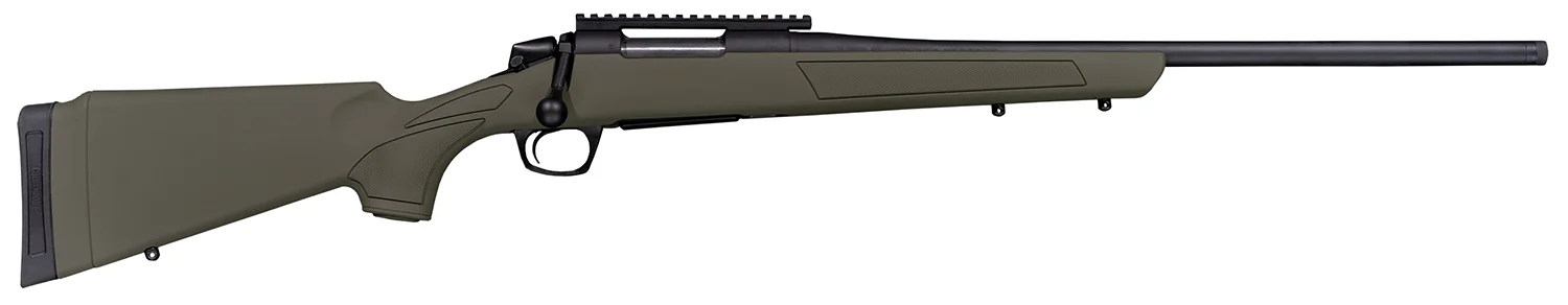 CVA CR3906G Cascade 7mm-08 Rem 4+1 22" Black Cerakote Steel Threaded Barrel, Black Cerakote Receiver, OD Green Synthetic Stock