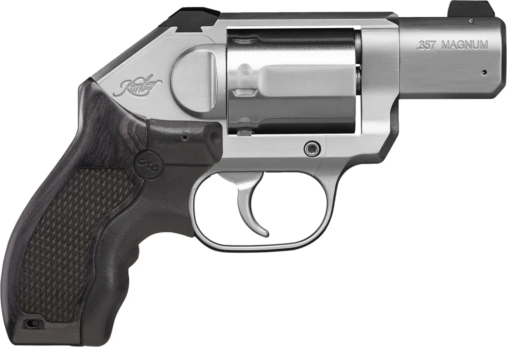 Kimber Mfg.,inc 3400003CA K6S Stainless LG CA 357 Mag 6rd 2" Brushed Stainless Serrated Backstrap Crimson Trace Master Series Lasergrips Grip