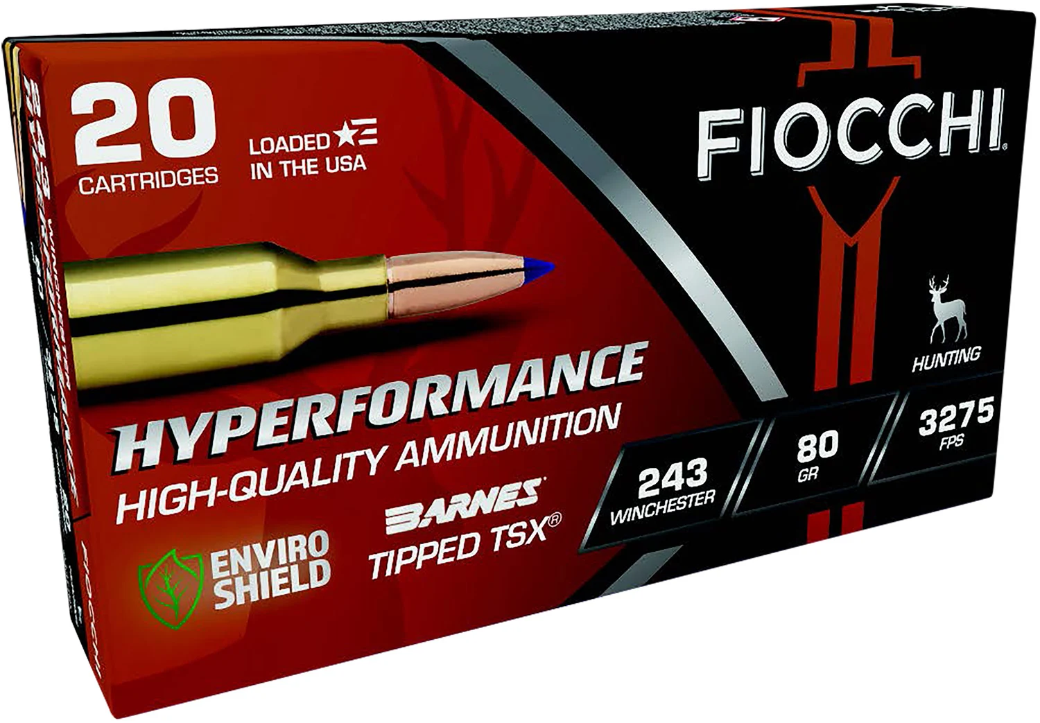Fiocchi .243 Winchester 80gr TSX Copper – 20rd