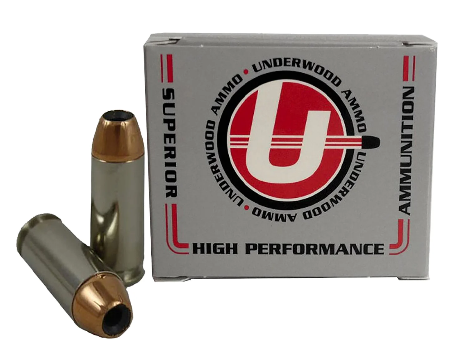 Underwood 10mm Auto 135gr JHP Nickel-Plated Brass – 20rd