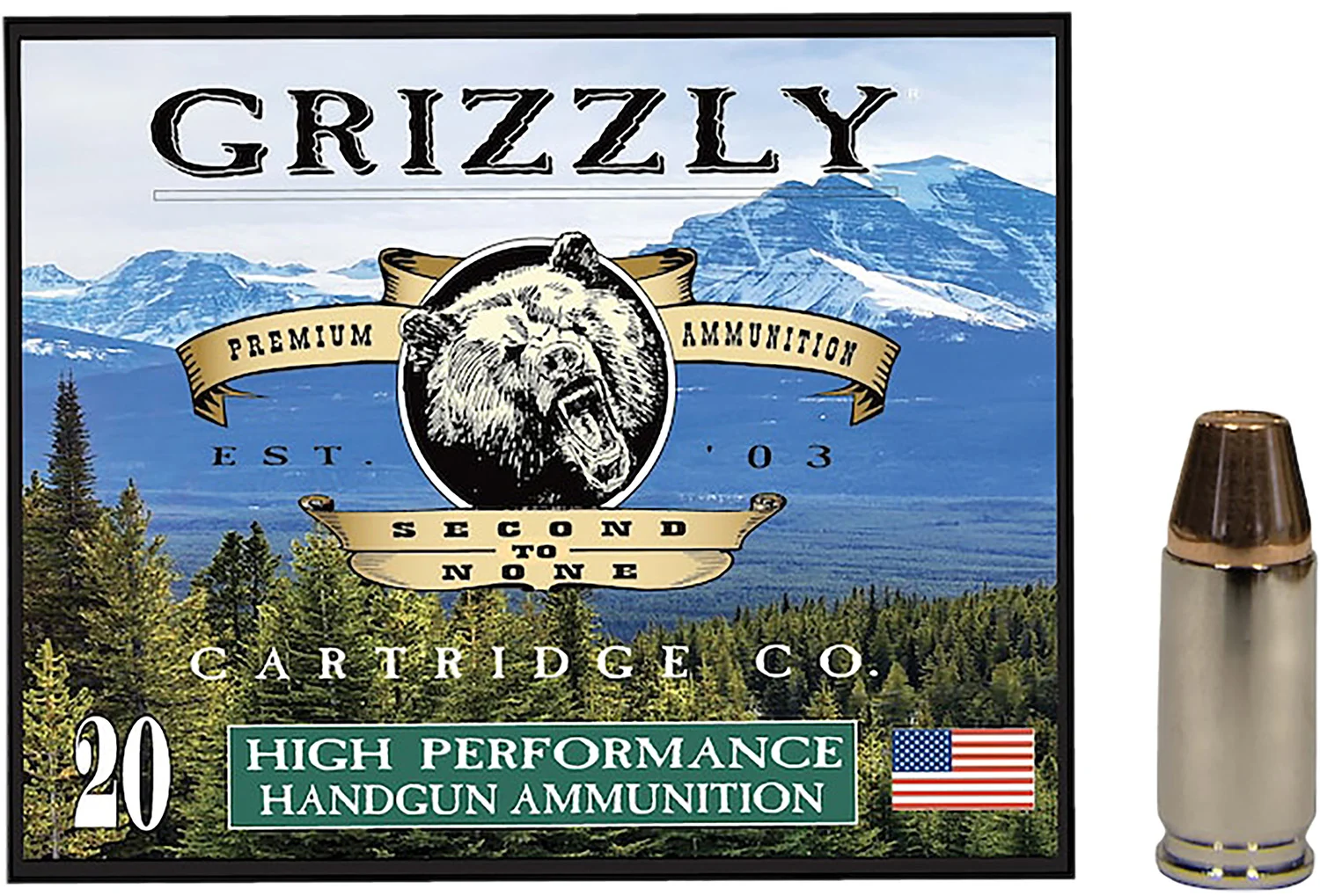 grizzly-ammo 9mm Luger 47gr – 20rd