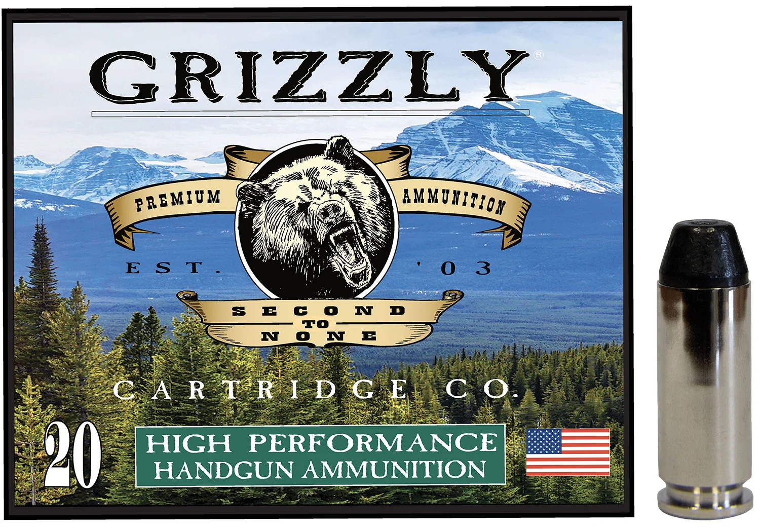 grizzly-ammo 10mm Auto 220gr – 20rd