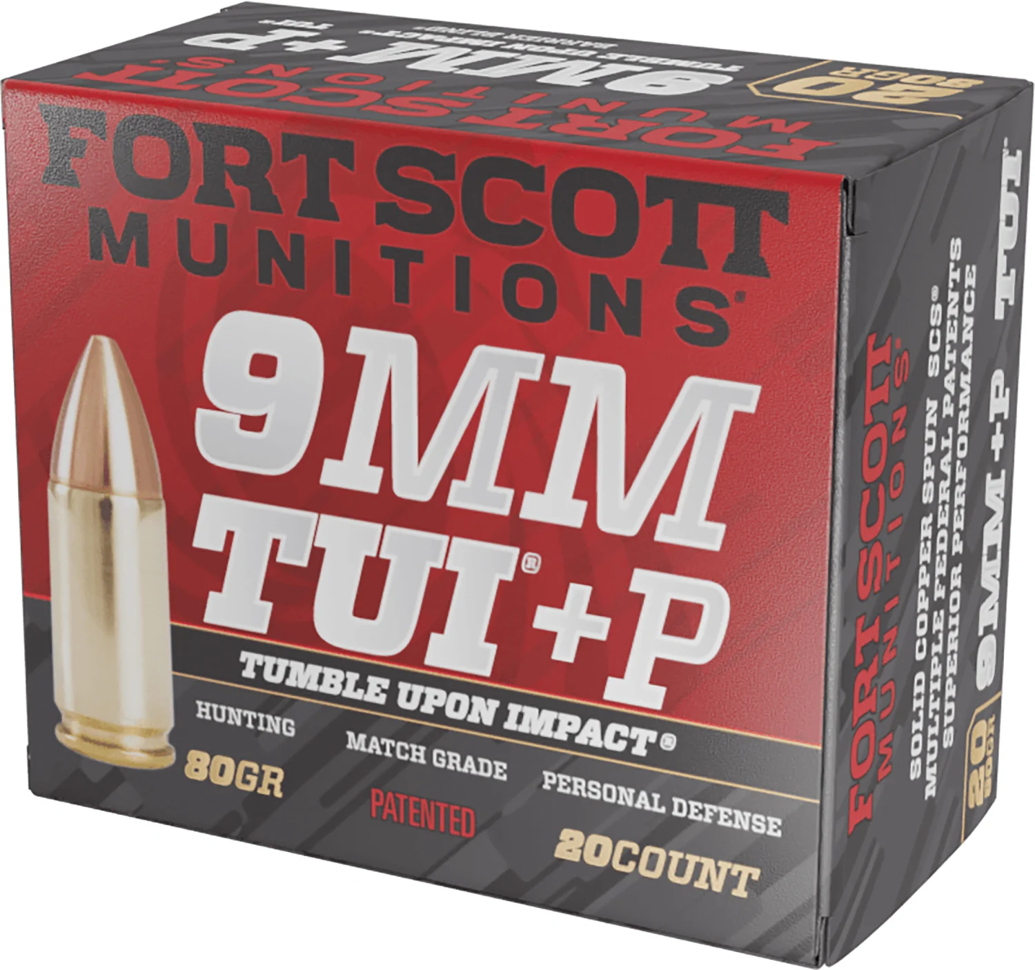 Fort-Scott 9mm Luger 80gr – 20rd