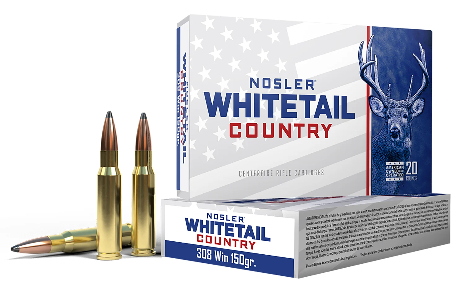 Nosler .308 Winchester 150gr SP Brass – 20rd