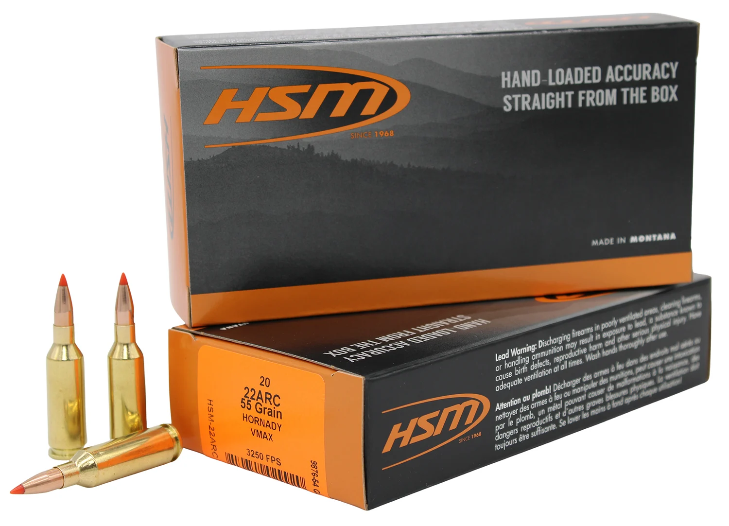 HSM .22 ARC 55gr V-MAX N/A – 20rd