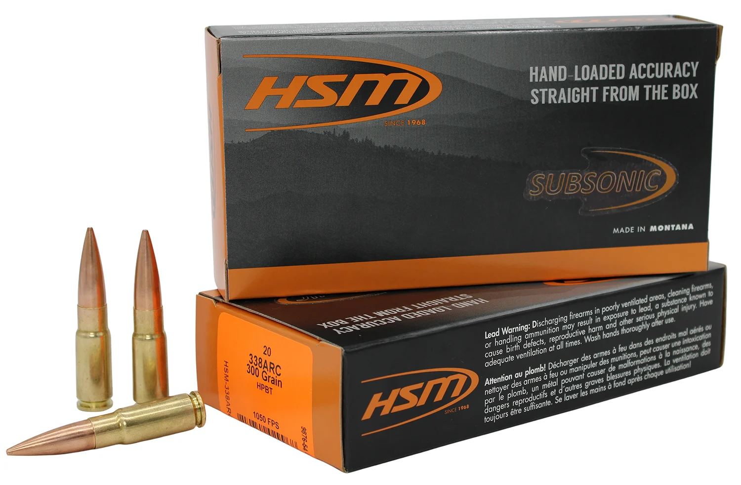 HSM .338 ARC 300gr SUBSONIC N/A – 20rd