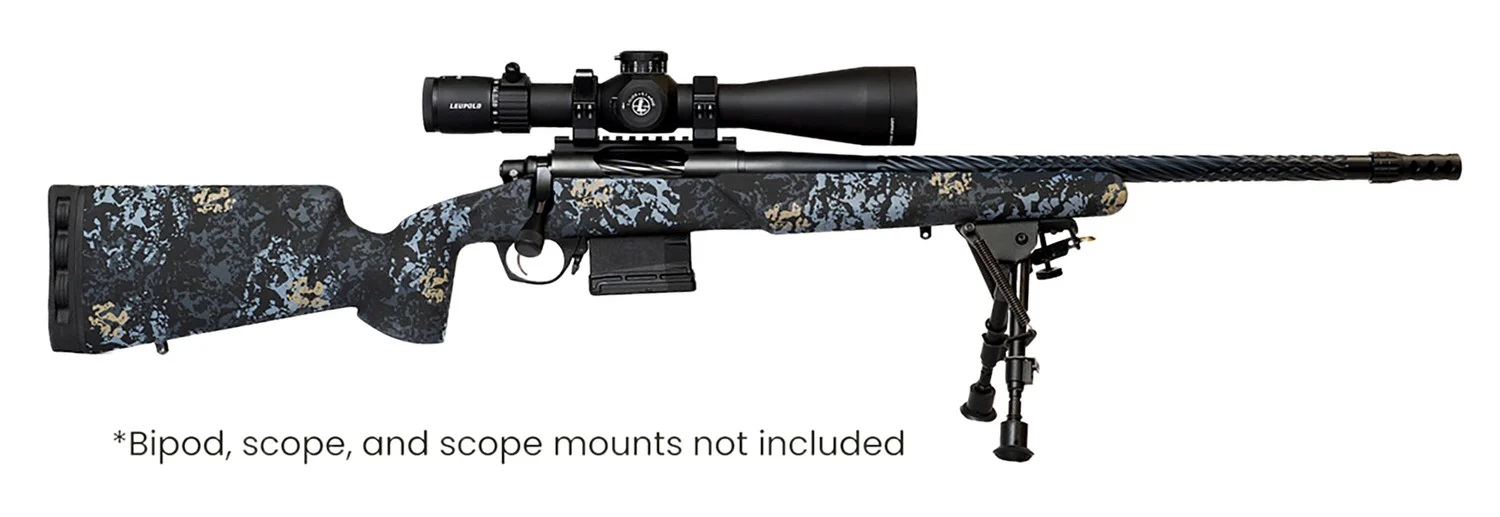 Horizon Firearms HRF-VNP-7PRC-24R Vandal Prime 7mm PRC 24" Black Chrome Spiral Fluted Threaded Barrel, Black Chrome Steel Receiver w/Picatinny Rail, Arca Rail Forend, Textured Iota EKO Carbon Fiber St