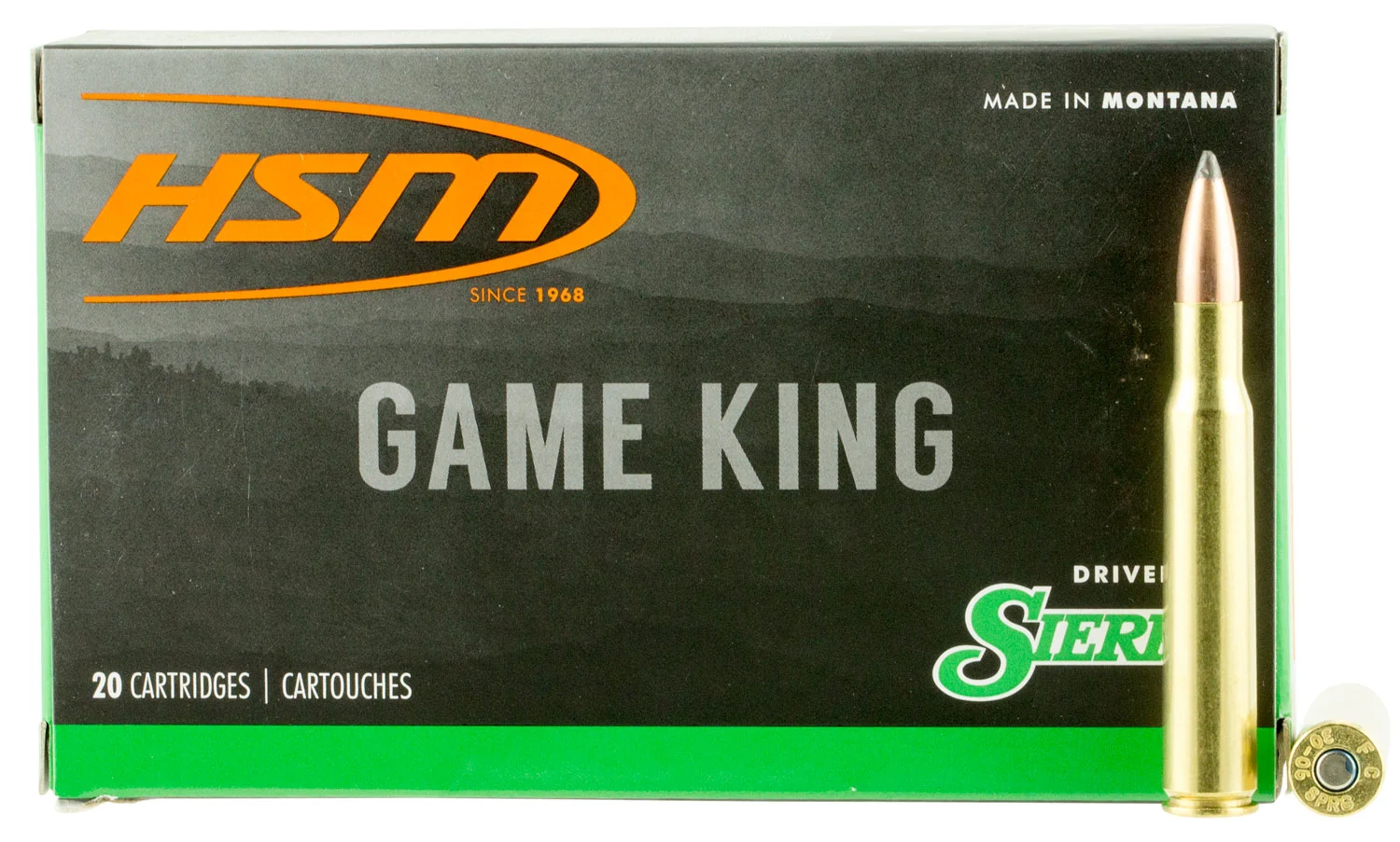 HSM .25-06 Remington 117gr GAMEKING Brass – 20rd