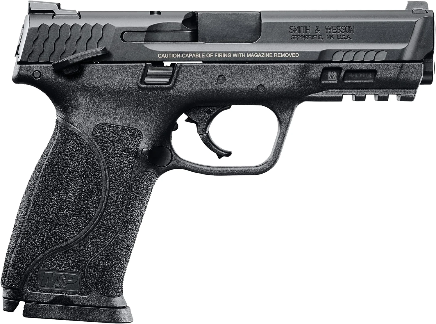 Smith & Wesson 11526 M&P M2.0 Full Size 45 ACP 10+1, 4.60" Black Armornite Stainless Steel Barrel & Serrated Slide, Matte Black Polymer Frame w/Picatinny Rail