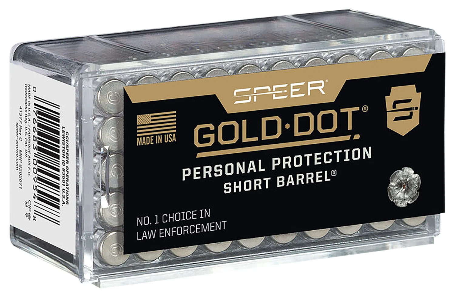 SPEER 954 Gold Dot Short Barrel 22wmr 40gr Hollow Point 50 Per Box/40 Case
