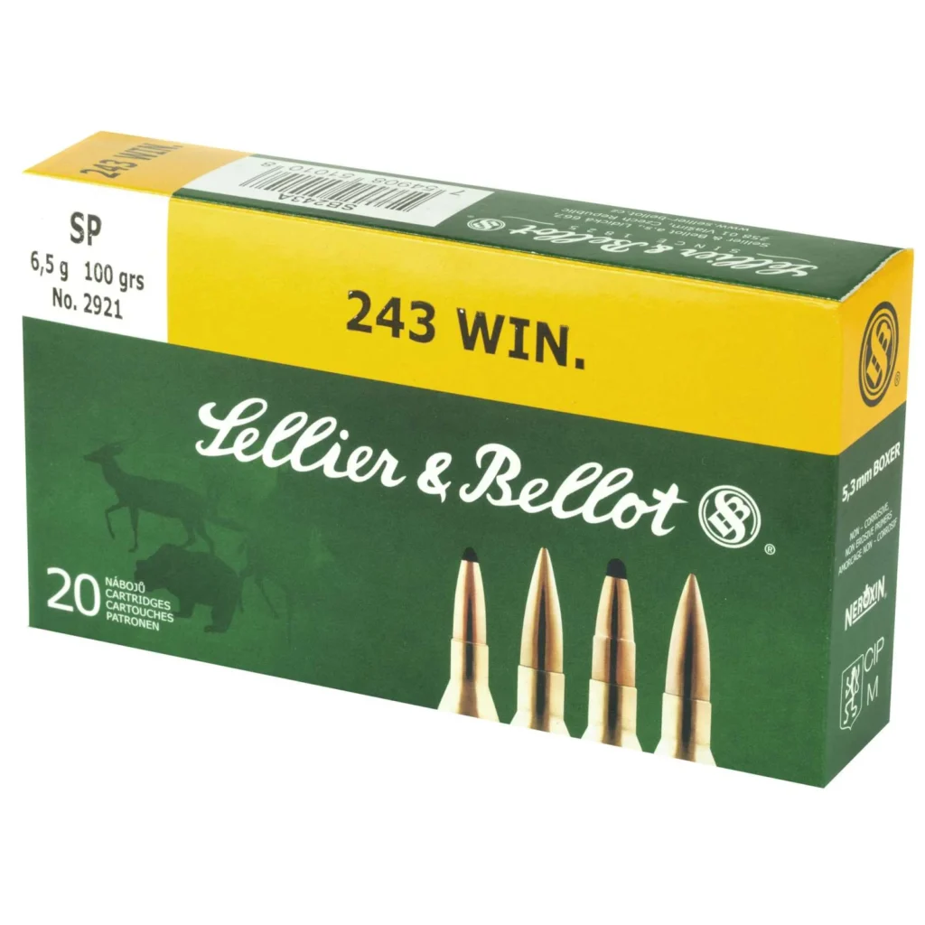 SELLIER & BELLOT 243WIN 100GR SP 20RD BOX 25 BOXES PER CASE - Image 2