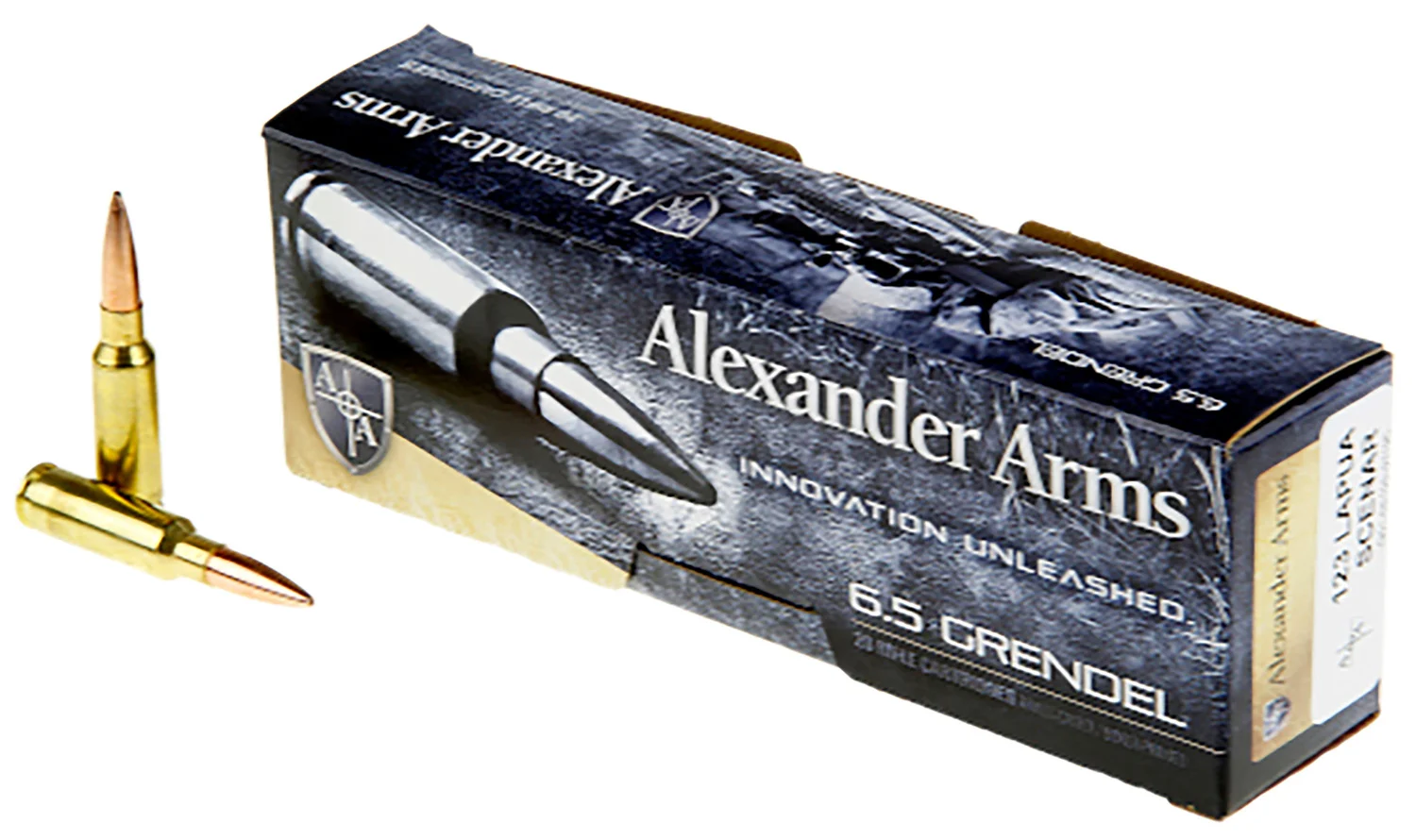 Alexander Arms 6.5 Grendel 123gr Brass – 20rd