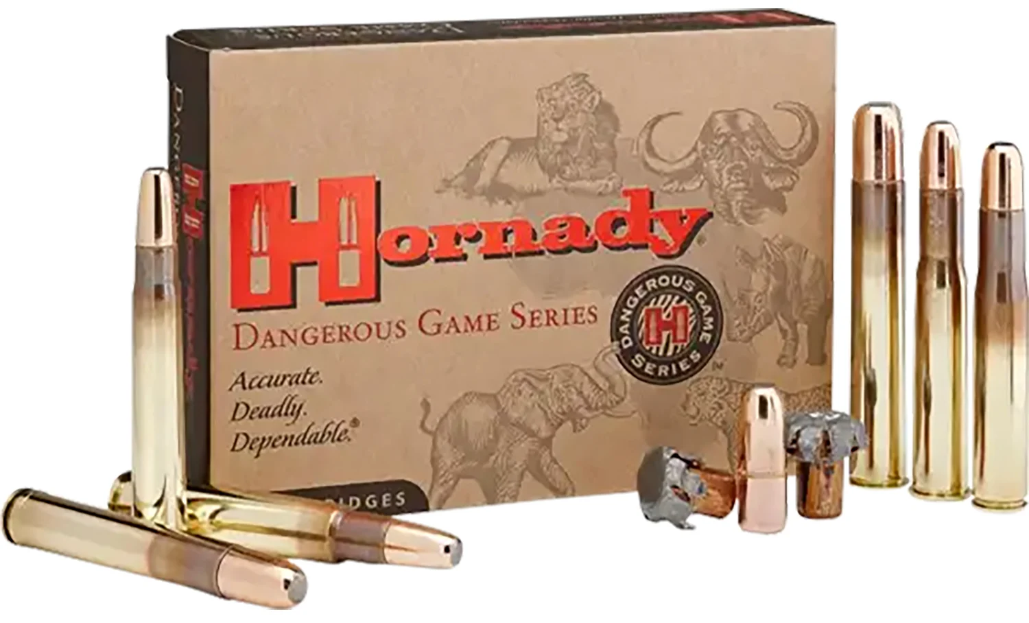 HORNADY 82661 Dangerous Game 416rigby 400gr Dgx Bonded 20 Per Box/6 Case