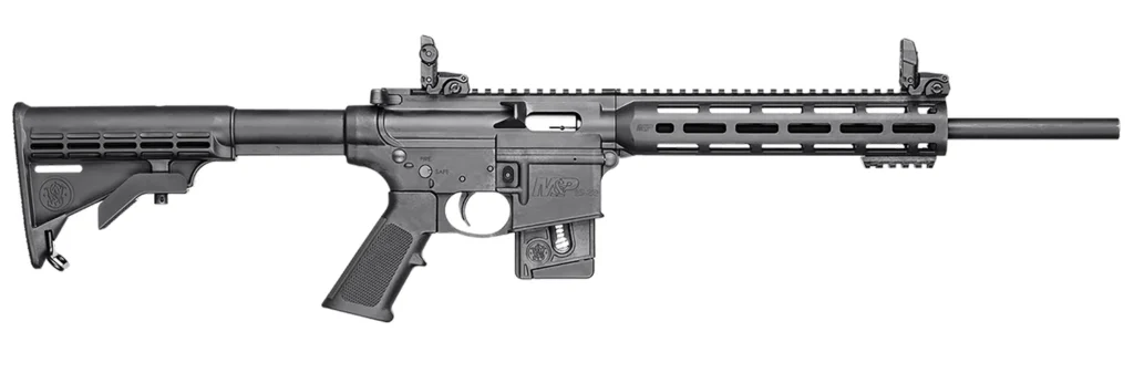 Smith & Wesson 10207 M&P15-22 Sport *CT,MA,MD,NJ Compliant 22 LR Caliber with 10+1 Capacity, 16.50" Barrel, Matte Black Metal Finish & Fixed CAR Black Synthetic Stock Right Hand