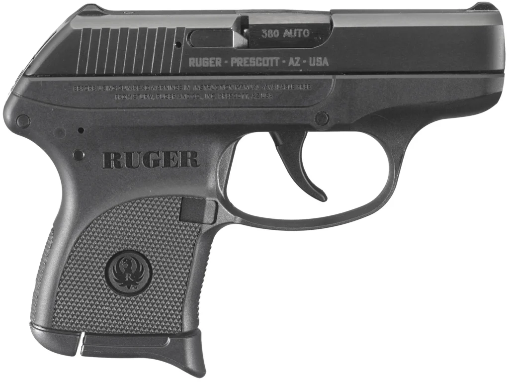 Ruger 3701 LCP  Standard Frame 380 ACP 6+1 2.75" Black Steel Barrel, Black Oxide Serrated Alloy Steel Slide, Black Polymer Frame, Black Polymer Grip, Right Hand