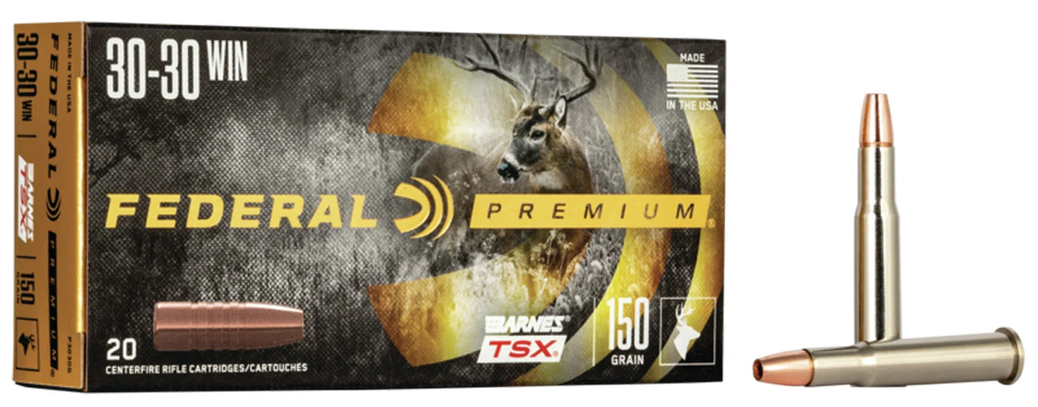 FEDERAL P3030g Premium 30-30win 150gr Barnes Tsx 20 Per Box/10 Case