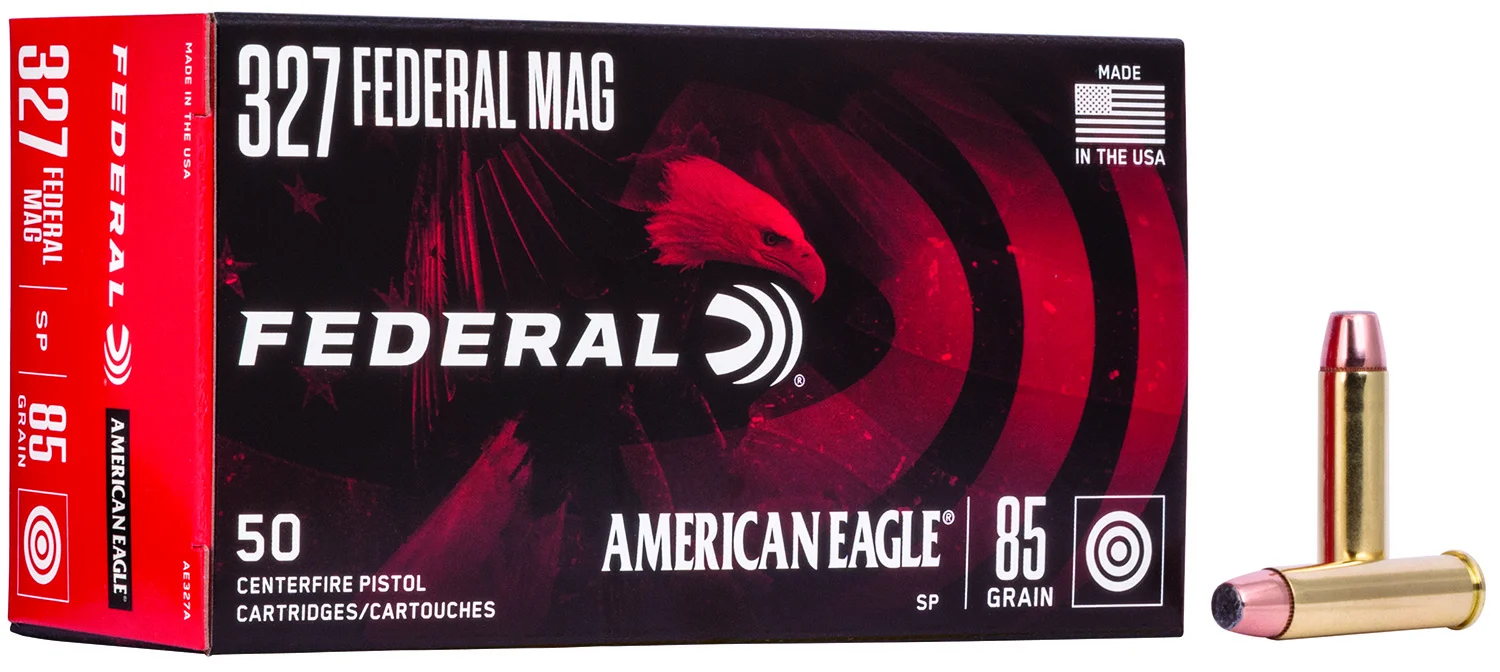 FEDERAL Ae327a American Eagle Handgun 327federalmag 85gr Jacketed Soft Point 50 Per Box/20 Case