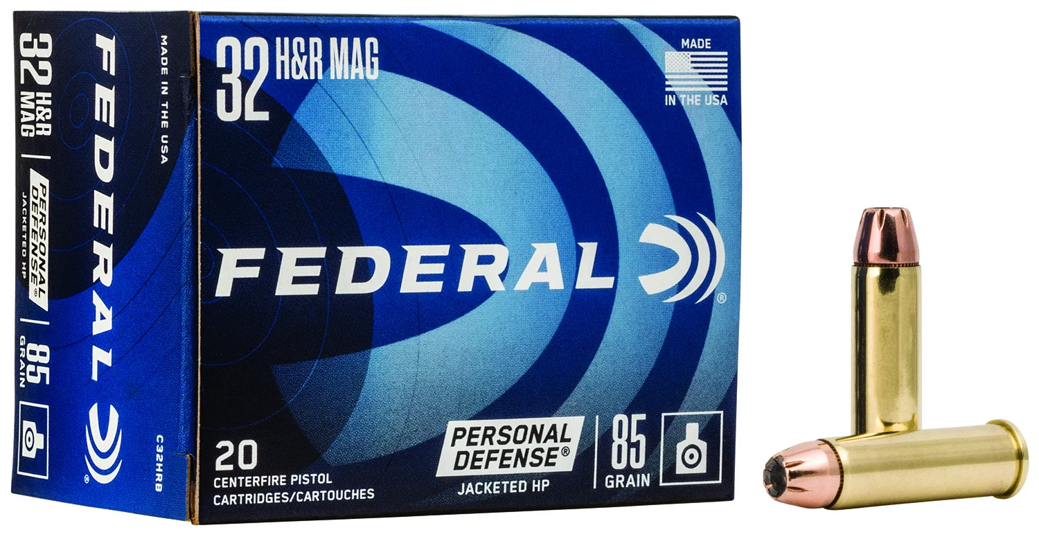 FEDERAL C32hrb Personal Defense 32h&r Mag 85gr Jacketed Hollow Point 20 Per Box/25 Case