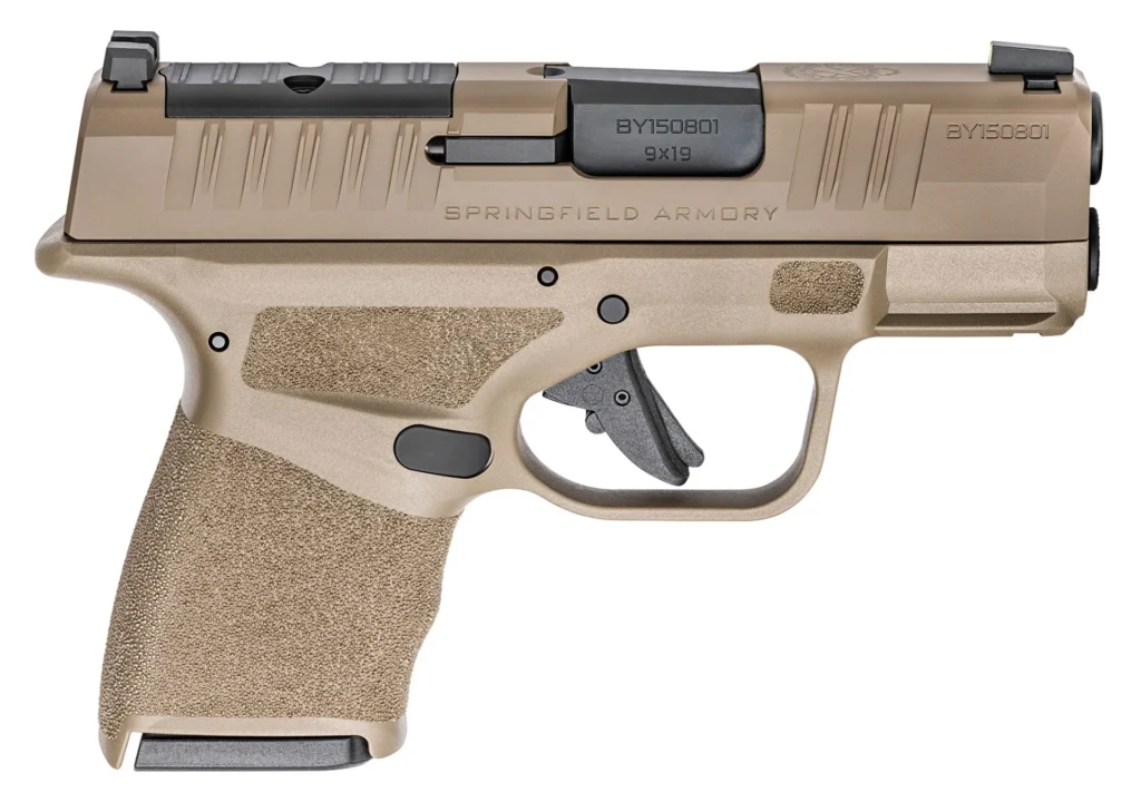 SPRINGFIELD ARMORY 9MM 3IN BARREL HELLCAT MICRO-COMPACT OSP FDE ADDITIONAL MAGS 2X11 RD 1X13 RD RANGE BAG AND OPTIC GEAR UP 2025 HC9319FOSP-GU25