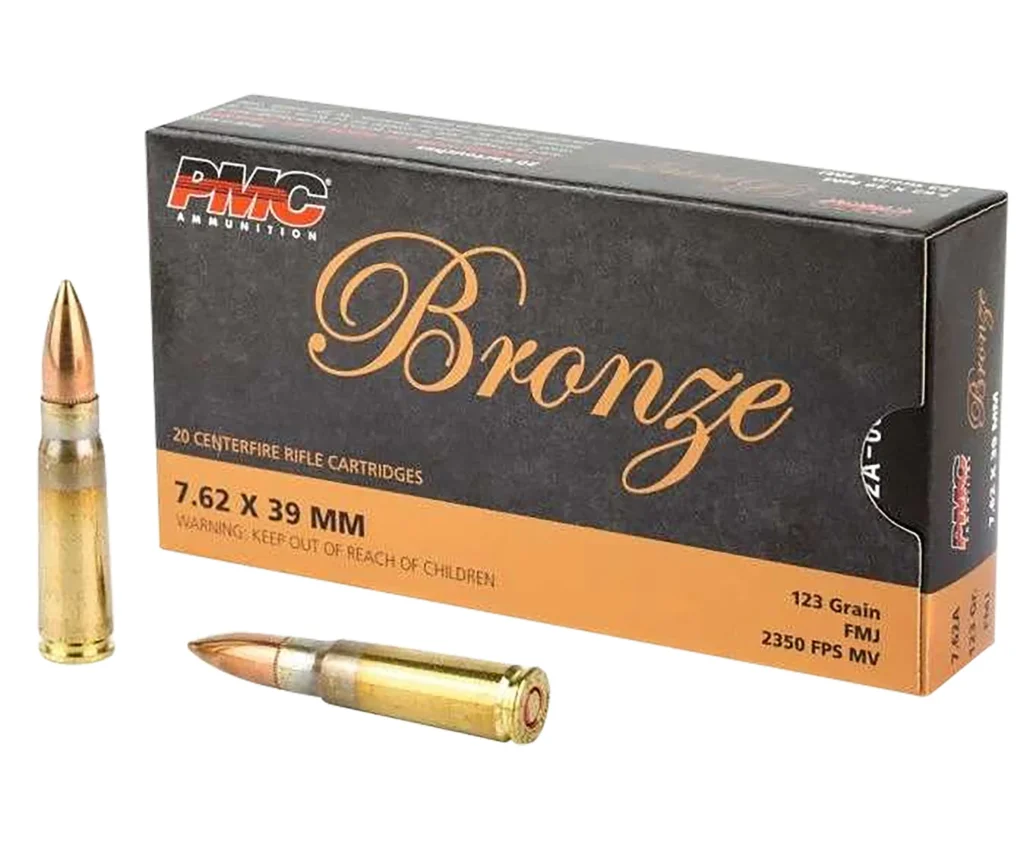 PMC 762A Bronze  7.62x39mm 123gr Full Metal Jacket 20 Per Box/25 Case