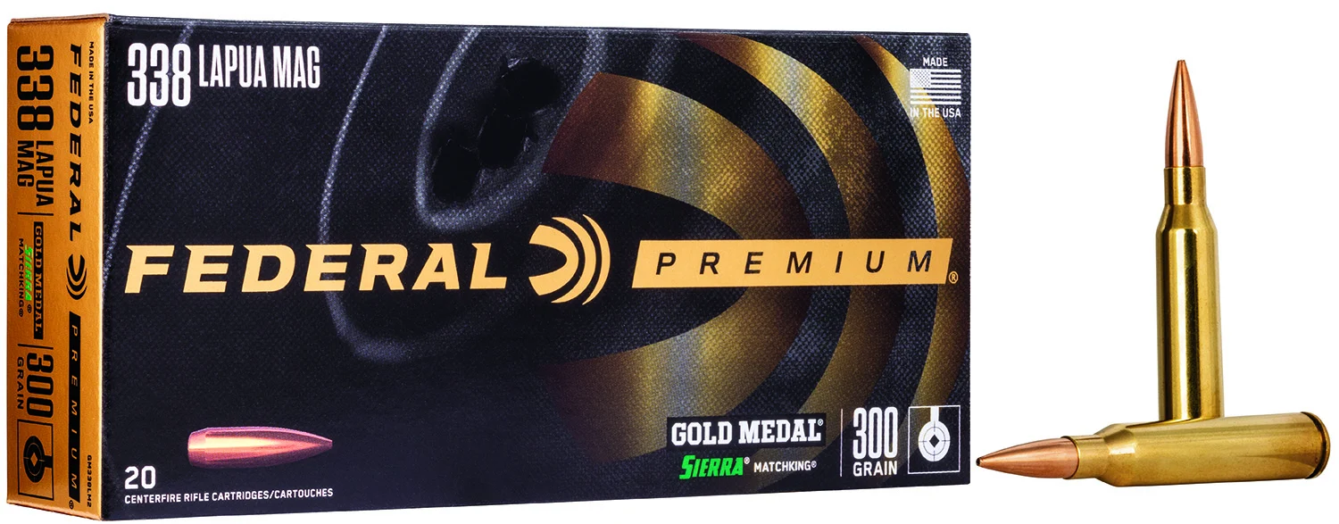 Federal .338 Lapua 300gr MATCHKING Brass – 20rd