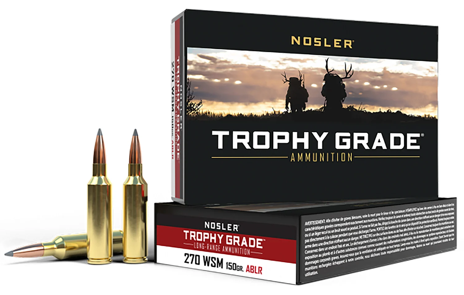 Nosler .270 WSM 150gr ACCUBOND Brass – 20rd