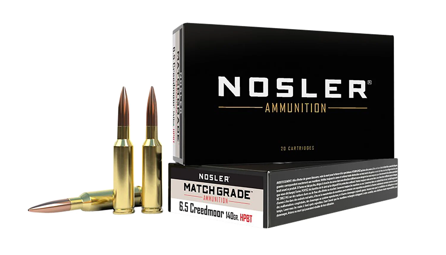 Nosler 6.5 Creedmoor 140gr Brass – 20rd