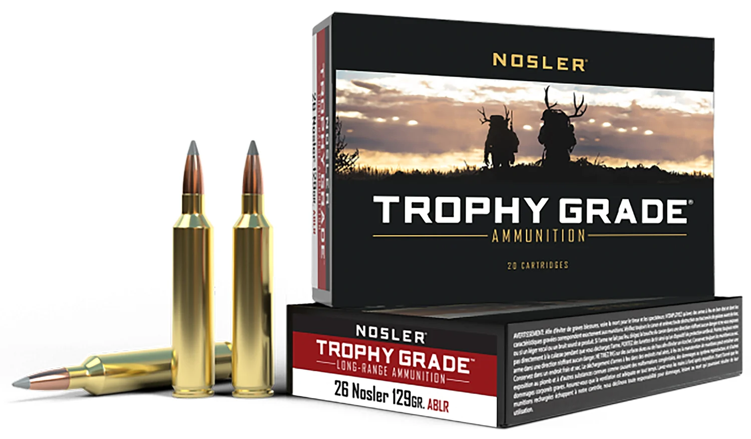 Nosler .26 Nosler 129gr ACCUBOND Brass – 20rd