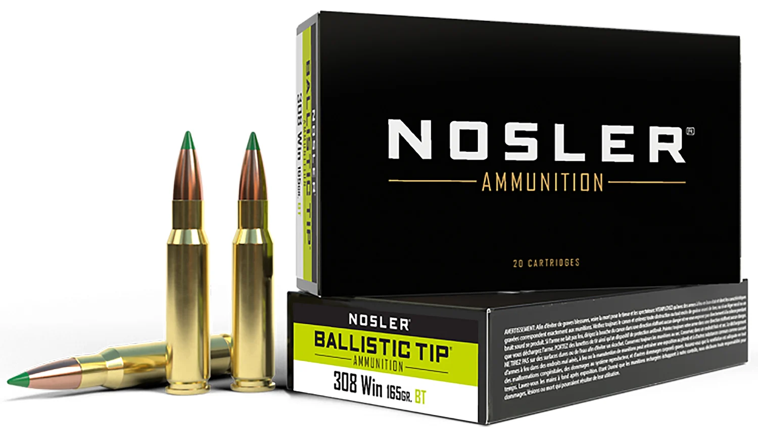 Nosler .308 Winchester 165gr Brass – 20rd