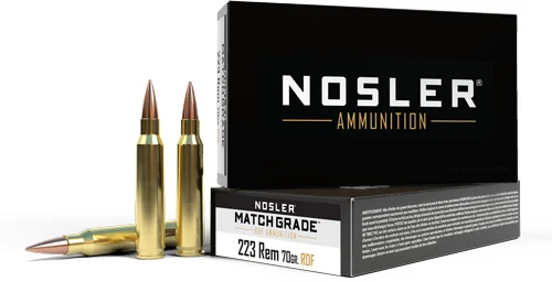 NOSLER Match Grade 223 Rem - 70gr Rdf Hpbt 20rd 20bx/cs