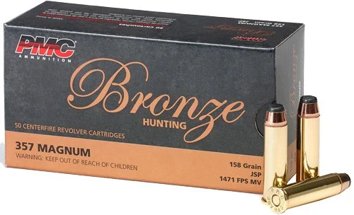 PMC .357 Magnum 158gr JSP Brass – 50rd