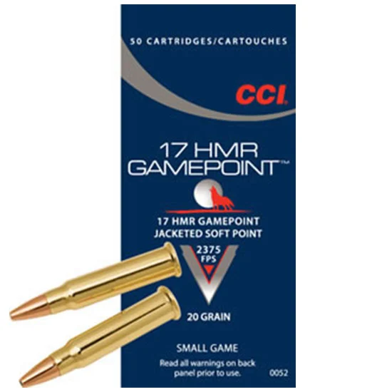 Cci .17 HMR 20gr JSP Brass – 50rd
