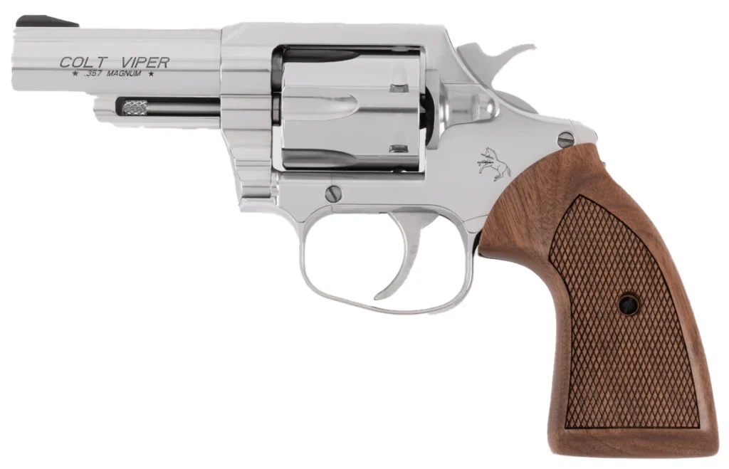 CLT VIPER 357MAG 3 SS HALF LUG WALNUT