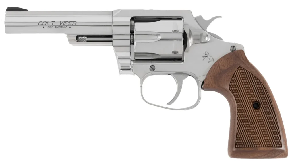 CLT VIPER 357MAG 4.25 SS HALF LUG WALNUT