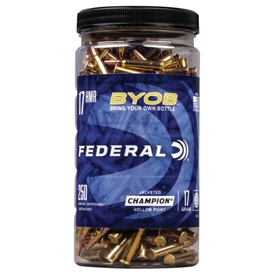 Federal .17 HMR 17gr Brass – 250rd